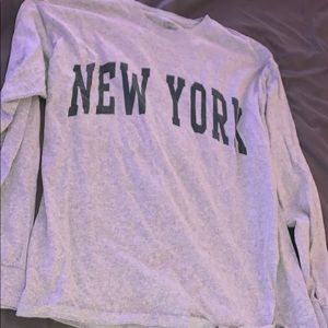 Oversized long sleeve New York shirt